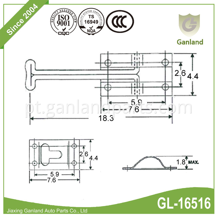 spring loaded handle GL-16516